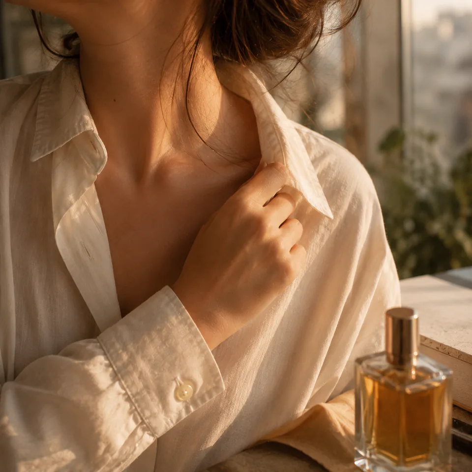 Day wear collar and soft light for perfume in daily life